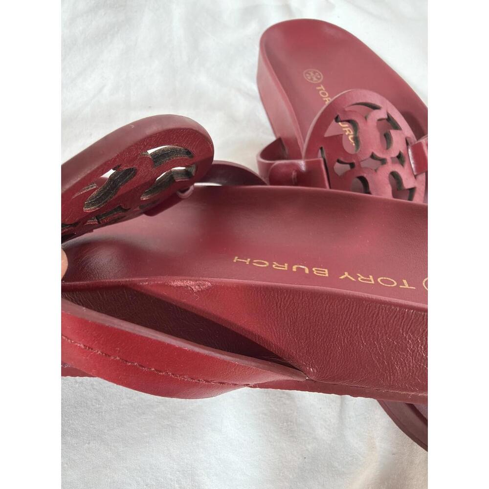 Tory Burch Miller Cloud Leather Sandal Tory Red - Picture 7 of 8
